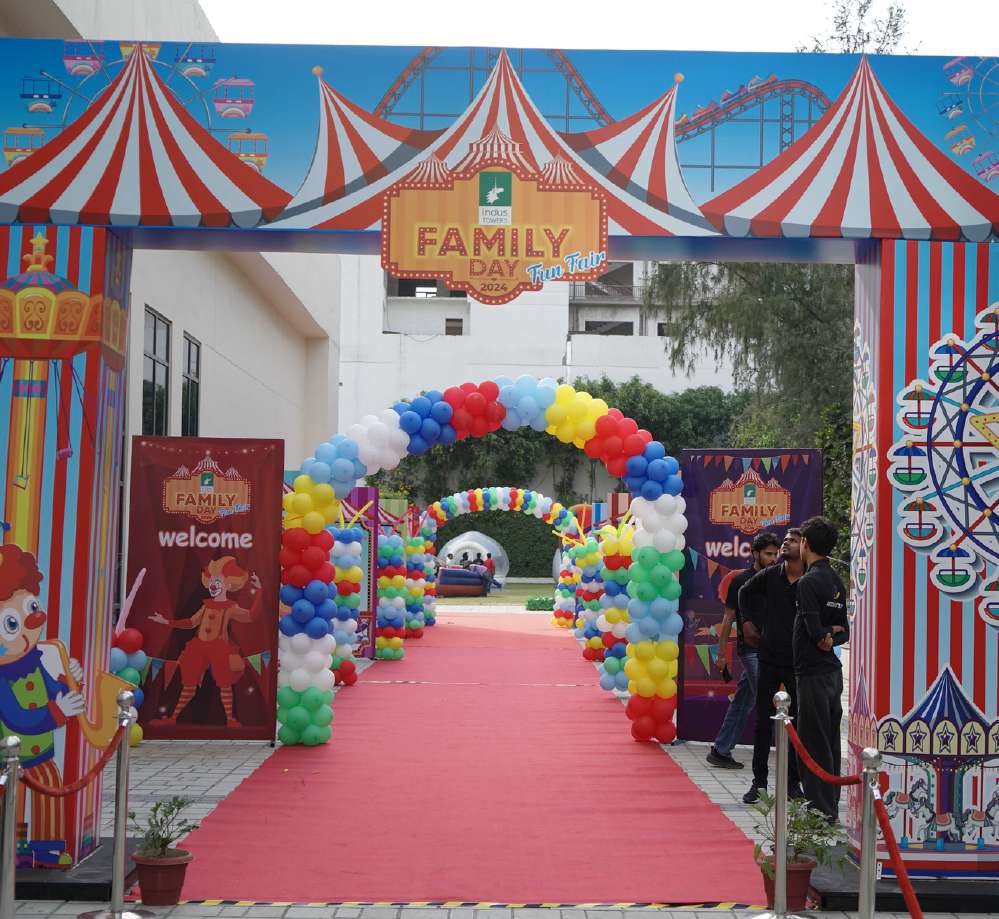 Indus Towers family carnival entrance